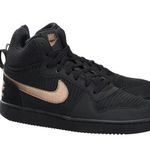 Nike  Women's Court Borough Mid Premium black & metallic bronze sneakers size 8.5 Photo 0
