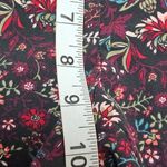 Carolina belle  Black & Maroon Floral Slim Ankle Pants Size 6 Photo 7