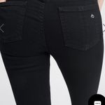 Rag and Bone Black Cate Jeans Skinny Mid 8.5” Rise Black Coal size 29 inseam 30” Photo 3
