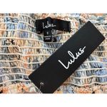 Lulus Cream Multicolor Floral Wrap Top Size Small NWT! Blue Photo 2