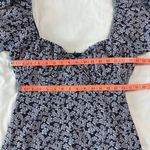 Essue E.Ssue Women's Medium Blue Floral Prairie Mini Dress Spring Photo 2