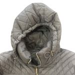 Michael Kors  Women Tan Medium Lightweight Diamond Quilted Hooded Down Fill Coat Photo 2