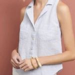 Maeve Anthropologie Pinstriped Sleeveless Top & Black Cap Sleeve Tunic S Photo 1