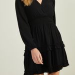 Altar'd State Lexley Ruffle Dress Black Size Small Photo 7