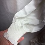 Designer Remix Dress Mini Ruffle White Boho Cotton Cottagecore Fit Flare Small Size M Photo 6