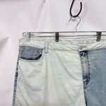 A Beautiful Soul Plus Size 24 Denim Shorts Light‎ Blue Colorblock High Rise 1661 Photo 3