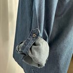 Bandolino  Blue Smocked Tunic with Mandarin Collar (847) Photo 5