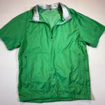 Nike Golf Womens Windbreaker Jacket Small 1/4 Zip Short Sleeve Pullover Side Zip Green Photo 0