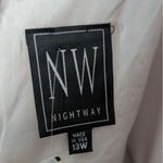 Nightway  Formal Dress NWT Womens 18W NYE Prom HOCO Metallic Pockets Full Maxi Photo 4