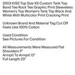 2003 KISS Top Size XS Custom Tank Top Band Tee Rock Tee Graphic Print Sleeveless Women's Top Multiple Photo 1