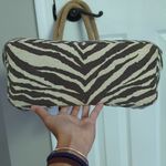 Michael Kors Tiger Print Marina Canvas Tote Bag with Rope Handles Brown Photo 3