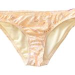 Xhilaration Juniors Cheeky Bottom Cream Yellow Paisley Print Bikini Swim Size M Photo 1