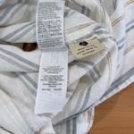 Madewell Linen-Cotton Princess-Seamed Midi Dress in Stripe Desert Dune Medium Photo 8