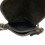 Coach Vintage Patricia Saddle Flap Bag Black Leather Crossbody Messenger 9951 Photo 5