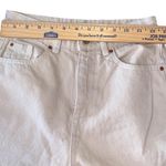ZARA  High Waisted Mom jeans Tan raw hem sz 2 Photo 8