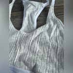 Calvin Klein Cream Ribbed Logo Bra Photo 1