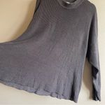 Free People FP Beach Charcoal Oversized Malibu Solid Surf Pullover Sweater Size Large Photo 3