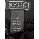New York Clothing Company Black Dress Pants Size 10P Petite Straight Leg Photo 2
