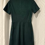 ZARA Green Velvet Dress Photo 1