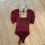 Majorelle  Cruz Bodysuit in Maroon Photo 5
