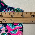 Lilly Pulitzer  Johana Cover-Up Dress Size Medium Tropical Pink Blue Oyster Bay Photo 6