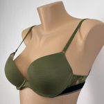 Victoria's Secret Pink  Wear Everywhere Push Up Bra Size 32C Bombshell Camo Green Photo 0