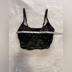 Gilly Hicks  Women’s Crop Tank Top Sheer Push Up Paisley Print Sz S EUC Photo 5