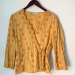 Madewell Scalloped Eyelet Wrap Top Photo 3
