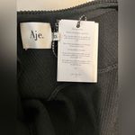 NWT Aje Exclusive Rushes Raffia Ribbed Midi Dress Black Size XS Photo 8