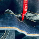 Spanx NEW  Cropped Flare Raw Hem Jeans 2-Toned Medium Dark Wash Minimalist Small Photo 7