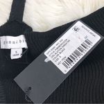 Gianni Bini  Black Low Cut Fitted Mini Sweater Dress Sexy Party LBD Size Small‎ Photo 4