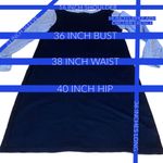 Talbots NAVY BLUE "STRIPE INTERLOCK" SHIFT KNIT DRESS (M) Photo 10