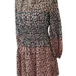 Vince Camuto Floral Smocked Waist Long Sleeve Mini
Dress Pink Blue Size 6 NWT Photo 6