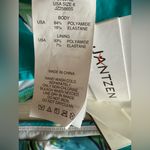 Jantzen  Audrey High Neck Mio Two-Piece Swimsuit Blue Jungle Foliage Size 6 NWT Photo 7