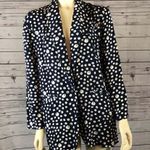 Vintage Studio by Michelle Stuart navy white Polkadot jacket & skirt size medium Blue Photo 7