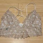 Free People NWOT  gold lace bralette Photo 0