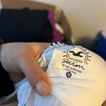 Hollister  Black and White Striped Scoop Neck Bikini Top Photo 2