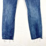 Judy Blue Bleach Distressed Skinny Fit Jeans Size 1/25 Raw Hem Mid Rise Cropped Photo 6