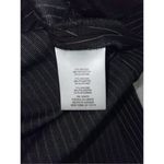 Ellen Tracy Women’s Black Pinstripes Button Vest  LARGE Photo 8