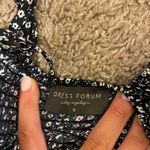 Dress Forum  Navy and White Flower Print Mini Dress with Ties Photo 4