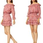 MISA Los Angeles Washed Rose Pink Danae Floral Blouson Mini Dress Sz XS NWT Photo 6