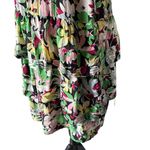 Moulinette Soeurs  Dress Womens Size 8 Black Floral Tiered Scoop Neck Bohemian Photo 5