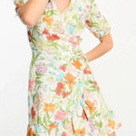 & Other Stories & Other Stories Floral Linen Wrap Dress Sz 38 US 6 Photo 0