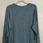 Natural Life 100% Cotton Blue Oversized Long Sleeves Doodle Tee, Size XL Photo 8