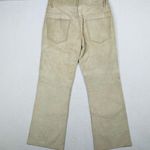 Hugo Boss Vintage Red Label Lamorin Low Rise 100% Leather Wide Leg Tan Pants-10 Photo 10