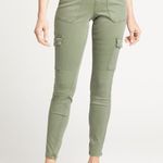 Spanx Stretch Twill Ankle Cargo Pants In Soft Sage Green Size XS Tall $128 NWT Photo 5