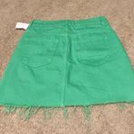 Topshop Green denim mini skirt never worn  Photo 2