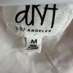 NWOT dRA Maisie Cotton Cropped Front Tie Blouse BLUSH PLAID Medium Puff Sleeves Pink Photo 8