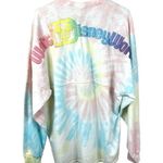 Disney Walt  World Shirt Pastel Tie Dye Rainbow Glitter Spirit Jersey Womens M Photo 0
