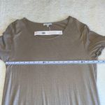 James Perse Standard Rolled Sleeve T-Shirt Dress Taupe Size 2 (M) NWT Photo 3